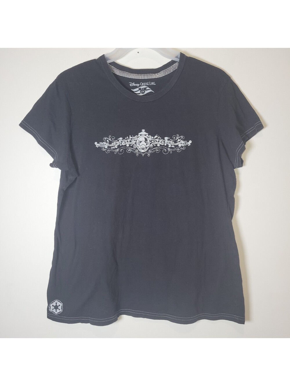 Disney Cruise Line Star Wars Stormtrooper Black 2X Women Adult T-Shirt